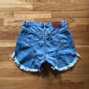 Denim shorts